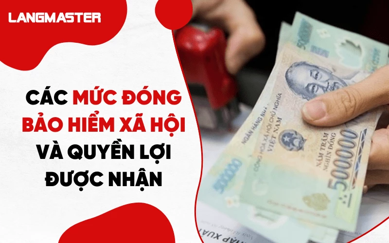 CÁC MỨC ĐÓNG BẢO HIỂM XÃ HỘI VÀ QUYỀN LỢI ĐƯỢC NHẬN