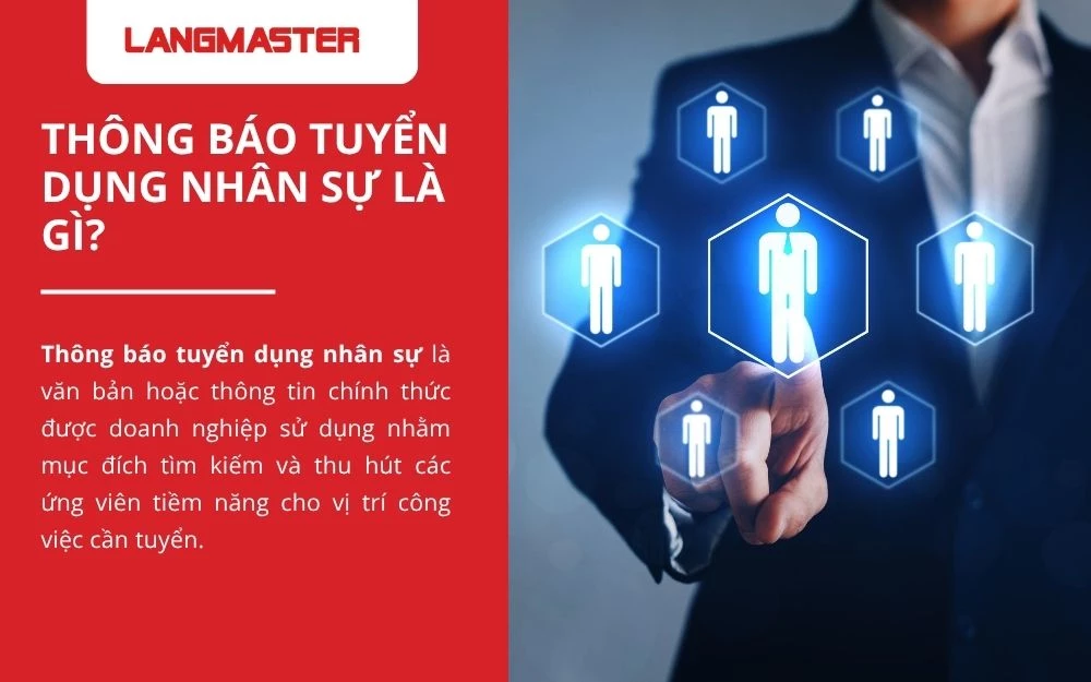 Thông báo tuyển dụng nhân sự nhằm tìm kiếm và thu hút ứng viên tiềm năng