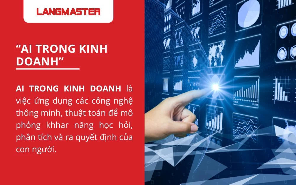 Ai trong kinh doanh có thể học hỏi từ dữ liệu, nhận diện xu hướng và đưa ra gợi ý tối ưu