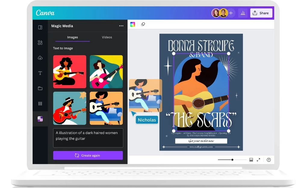Canva AI - Công cụ thiết kế đồ họa trực tuyến