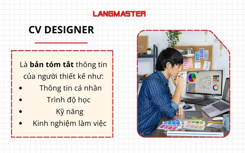 CV Designer phản ánh gu thiết kế và khả năng truyền tải ý tưởng của ứng viên
