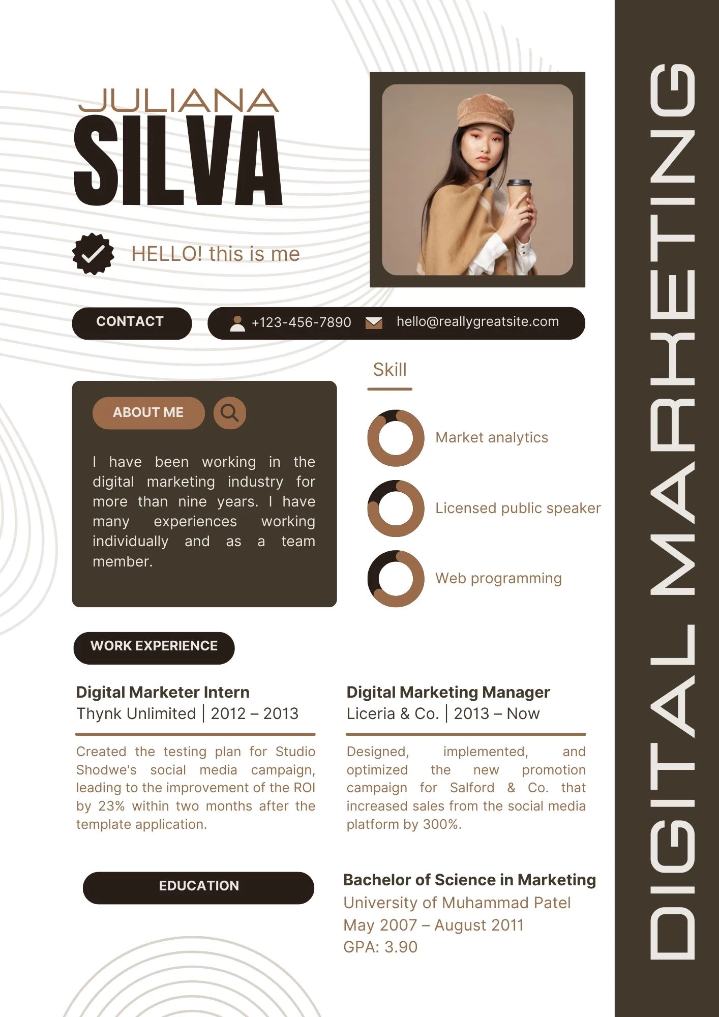 Mẫu CV Digital Marketing
