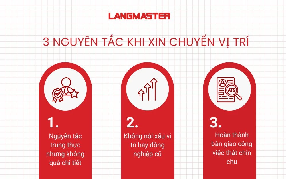 3 Nguyên tắc khi xin chuyển vị trí cần lưu ý