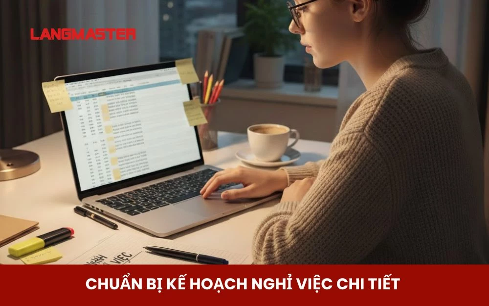 Chuẩn bị kế hoạch nghỉ việc chi tiết và sẵn sàng