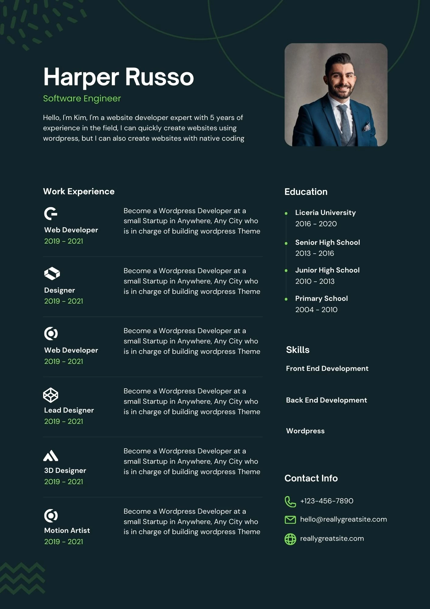 Mẫu CV tiếng Anh dành cho khối ngành Kỹ thuật