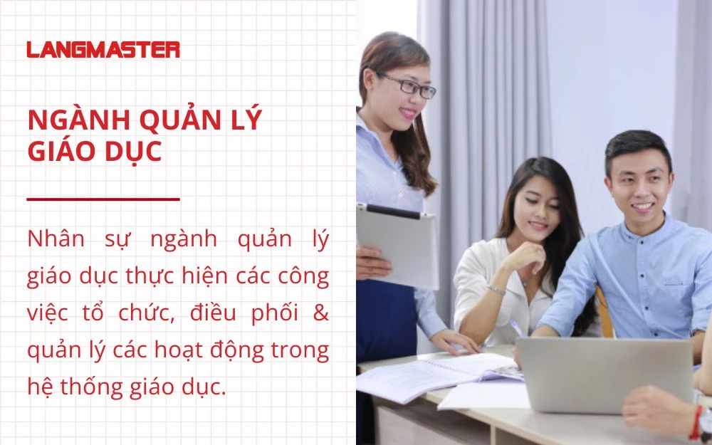 Ngành quản lý giáo dục đóng vai trò quan trọng trong các cơ sở giáo dục