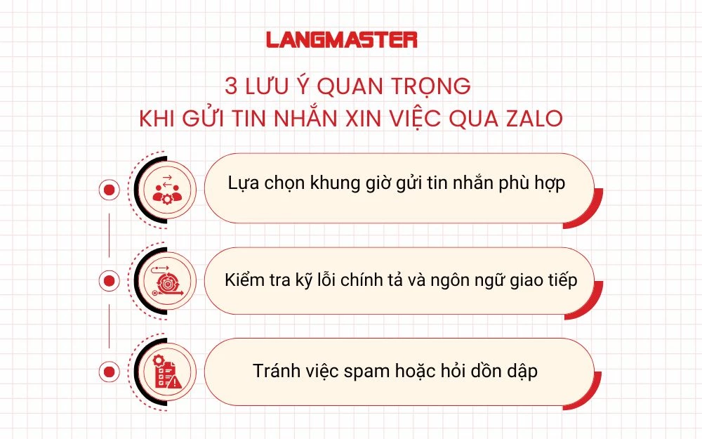 3 Lưu ý quan trọng khi gửi tin nhắn xin việc qua Zalo