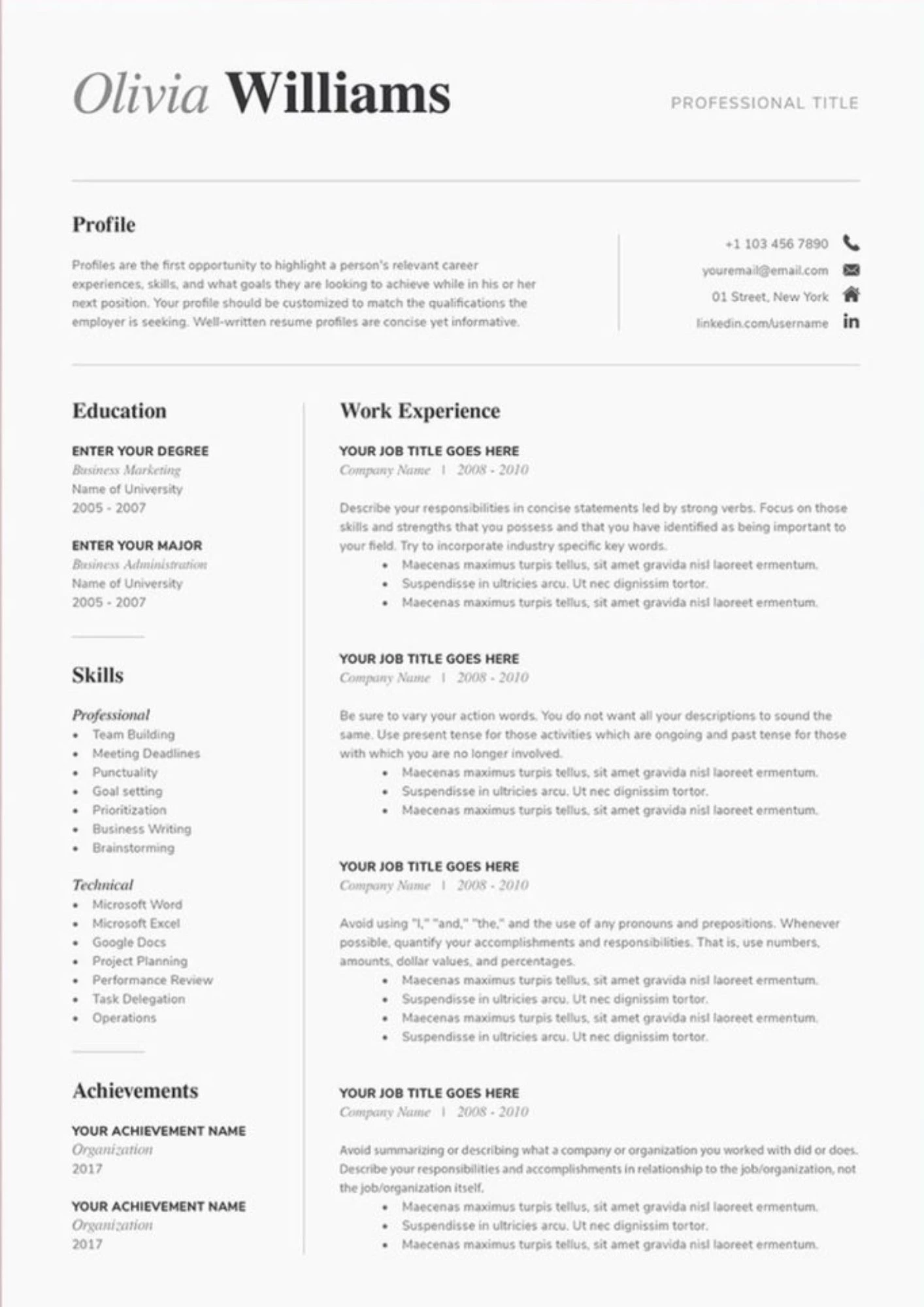 CV giám đốc kinh doanh phong cách truyền thống cho tập đoàn