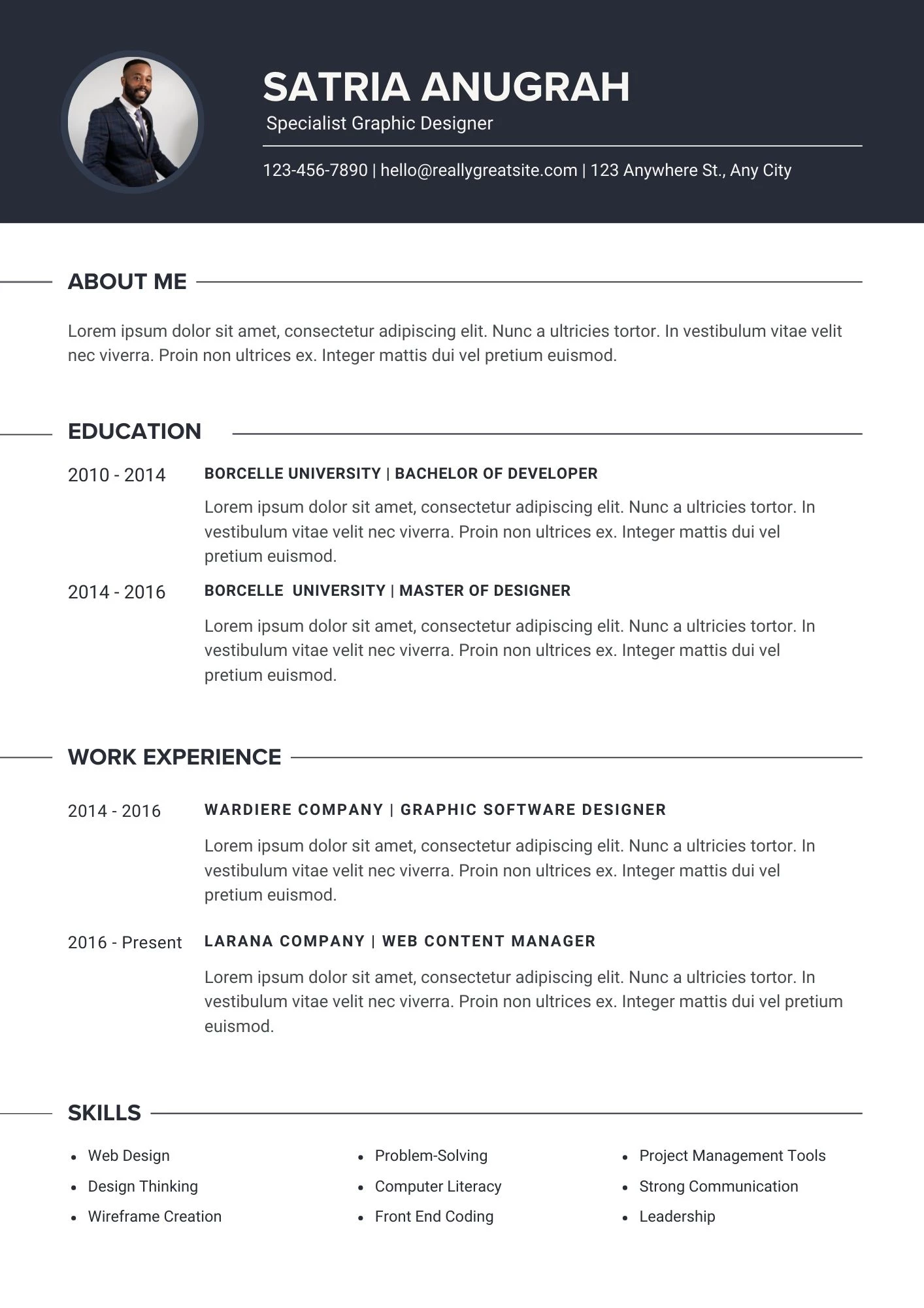 CV Harvard phong cách tối giản, nổi bật kỹ năng quan trọng