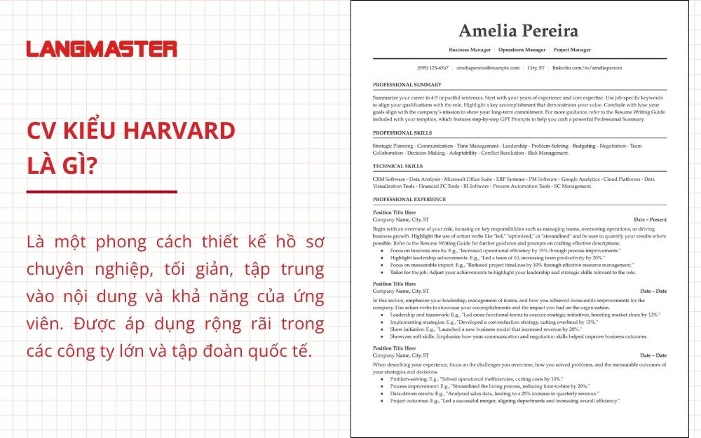 Khám phá khái niệm CV tuyển dụng kiểu Harvard