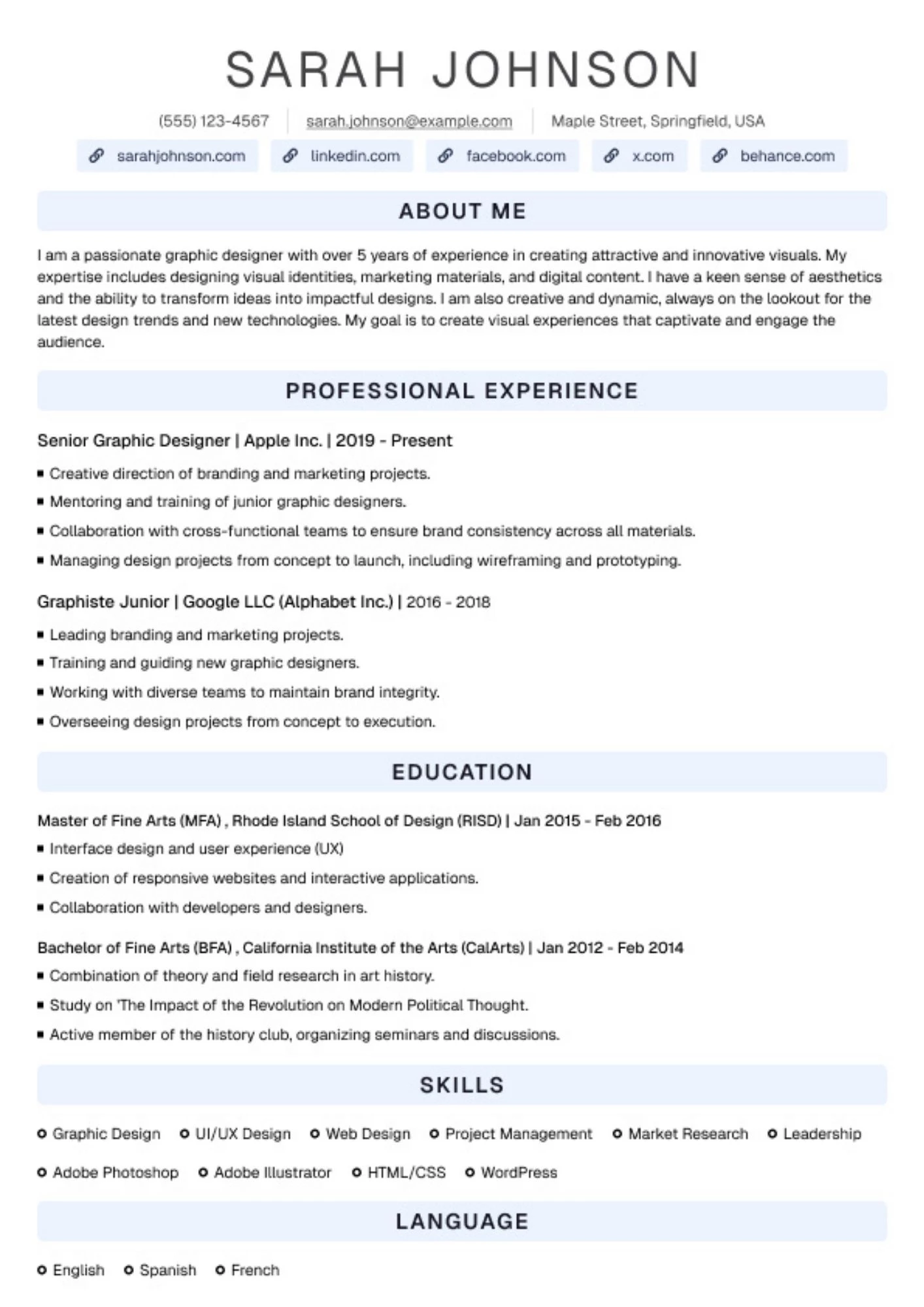 Mẫu CV giám đốc kinh doanh phù hợp với môi trường quốc tế