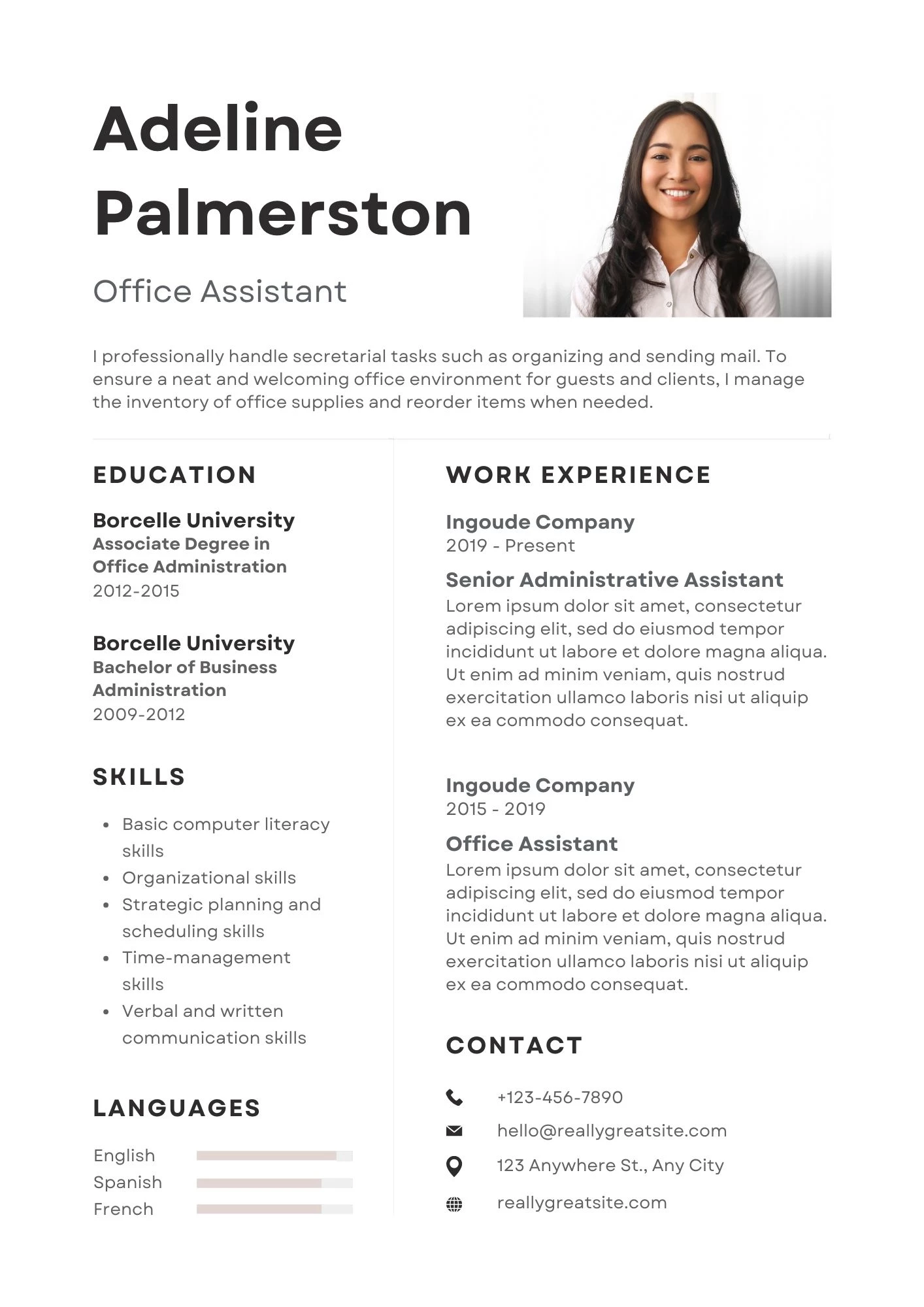 Mẫu CV văn phòng chuẩn giúp bạn ghi điểm với nhà tuyển dụng