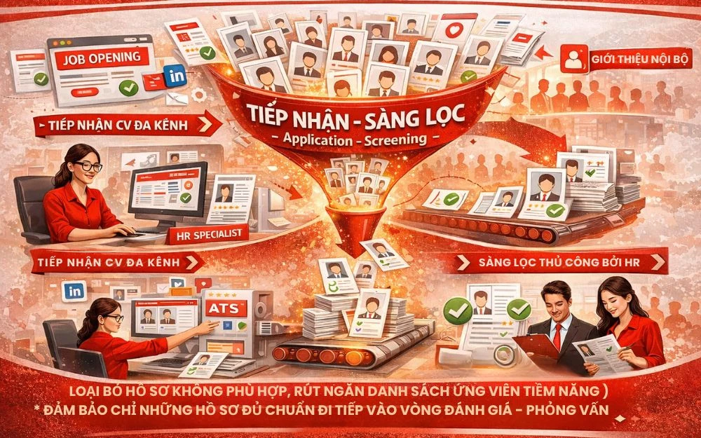 Tầng 2: Ứng tuyển – Sàng lọc hồ sơ (Application – Screening)