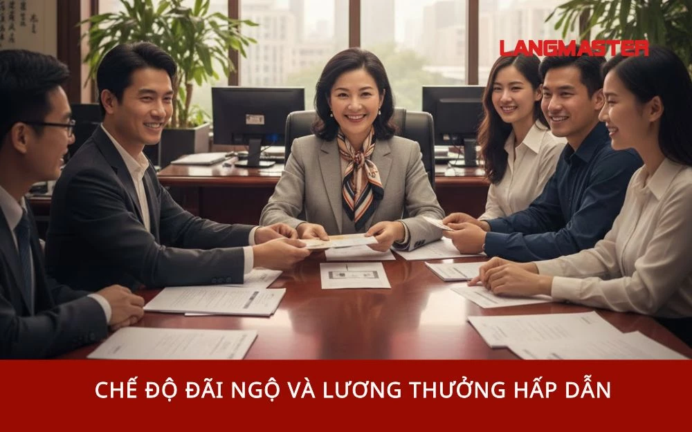 Chế độ đãi ngộ & lương thưởng hấp dẫn