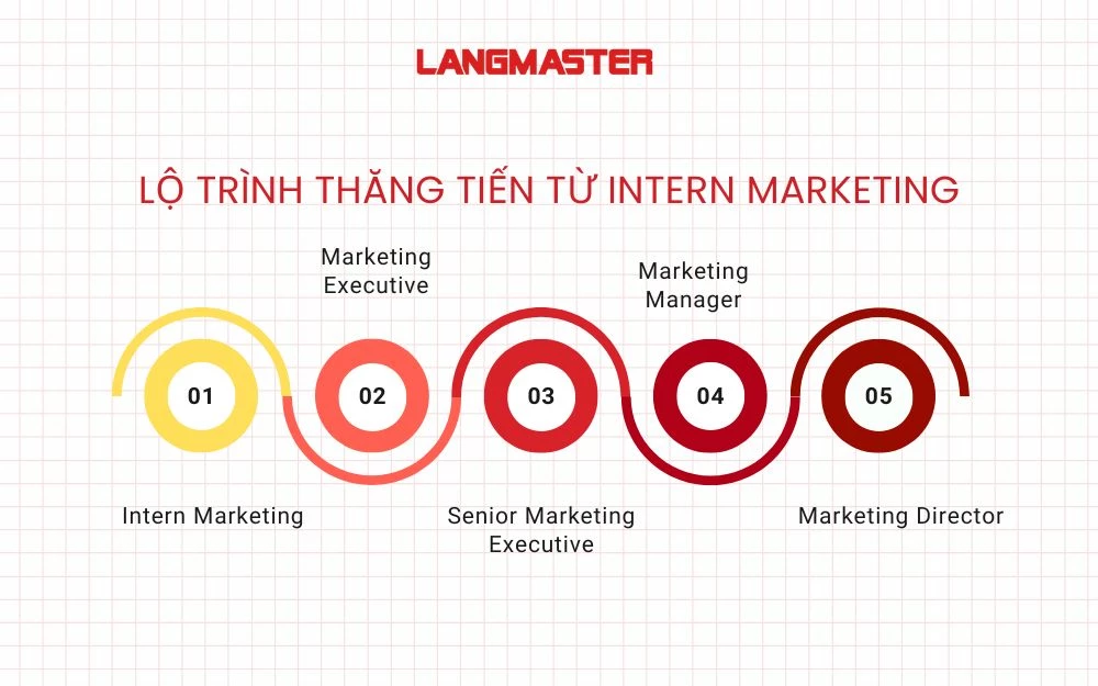 Lộ trình thăng tiến từ Intern Marketing