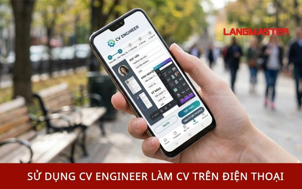 Sử dụng CV Engineer làm CV trên điện thoại