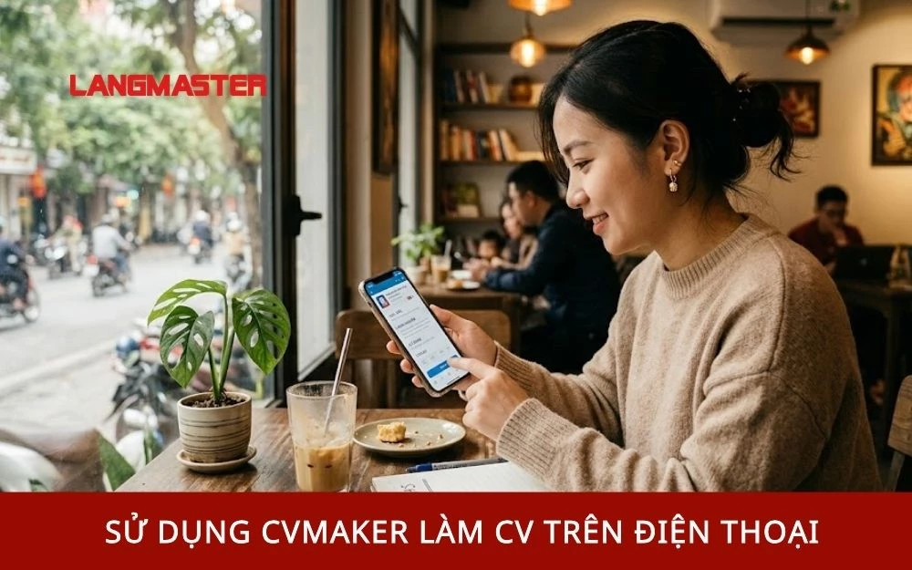 Sử dụng CV maker làm CV trên điện thoại