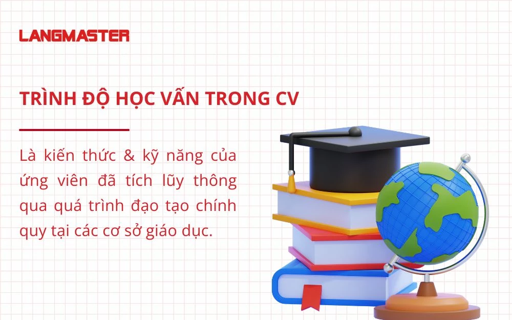 Trình độ học vấn đóng vai trò nền tảng giúp ứng viên chứng minh năng lực tư duy khi đi xin việc