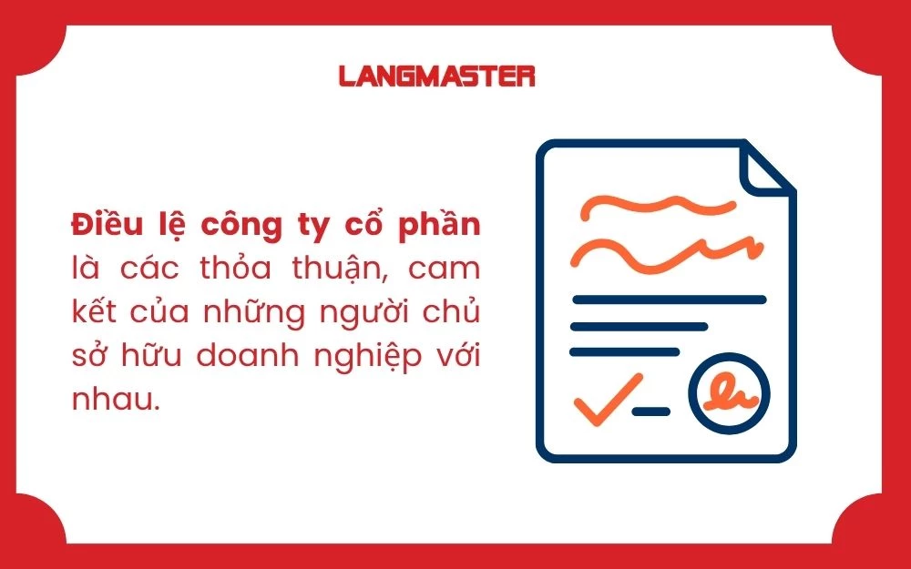Điều lệ công ty cổ phần được coi là bản hiến pháp nội bộ của công ty