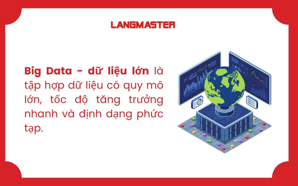 Big Data hiện nay có thể là hàng tỷ lượt tương tác, giao dịch,....