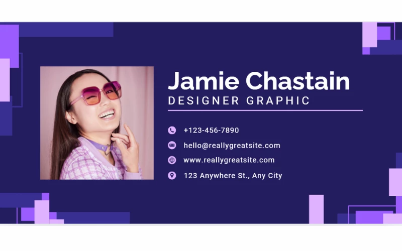 Mẫu chữ ký email Outlook đẹp cho Designer Graphic