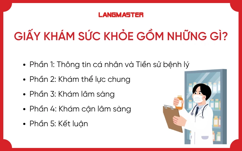Giấy khám sức khỏe gồm những gì?
