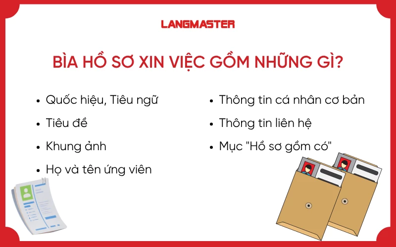 Bìa hồ sơ xin việc gồm những gì?