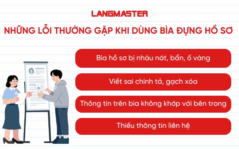 Những lỗi thường gặp khi dùng bìa đựng hồ sơ xin việc
