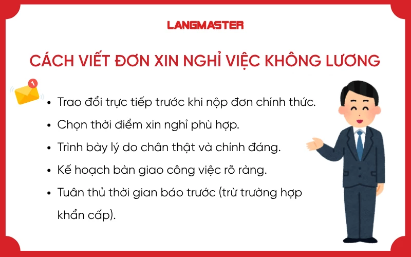 Cách viết đơn xin nghỉ việc không lương dễ được duyệt