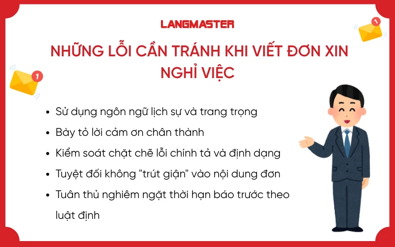 Những lỗi cần tránh khi viết đơn xin nghỉ việc