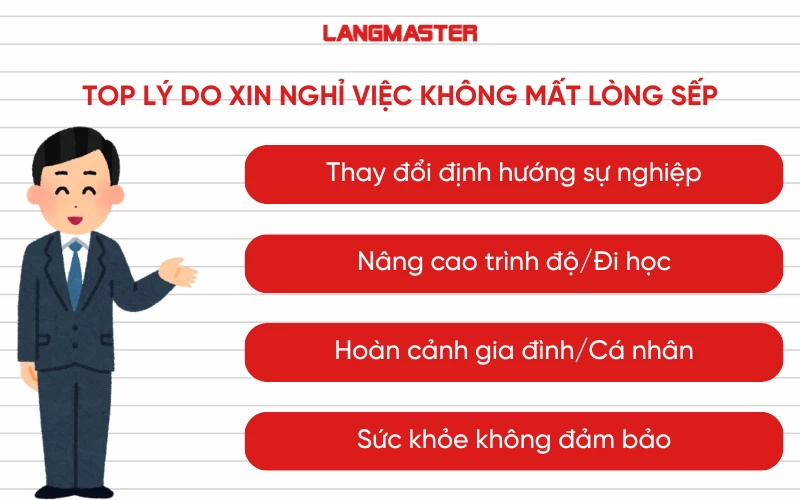 TOP lý do xin nghỉ việc không mất lòng sếp