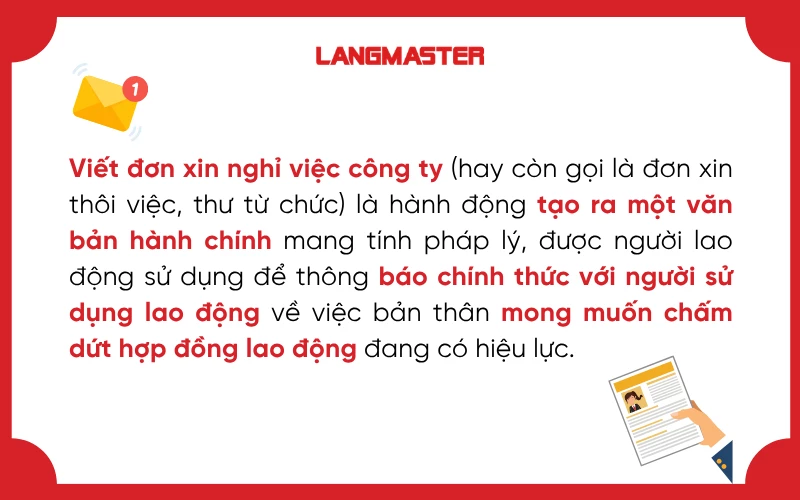 Viết đơn xin nghỉ việc công ty là gì?