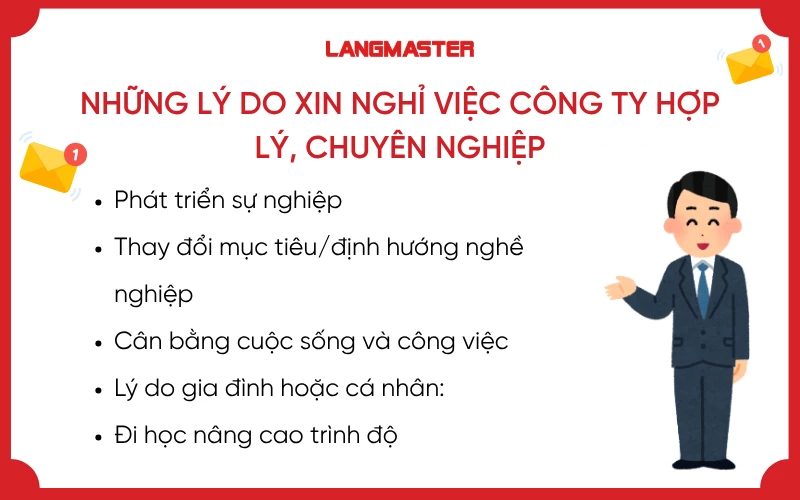 Những lý do hợp lý, dễ được chấp thuận và giữ được sự chuyên nghiệp