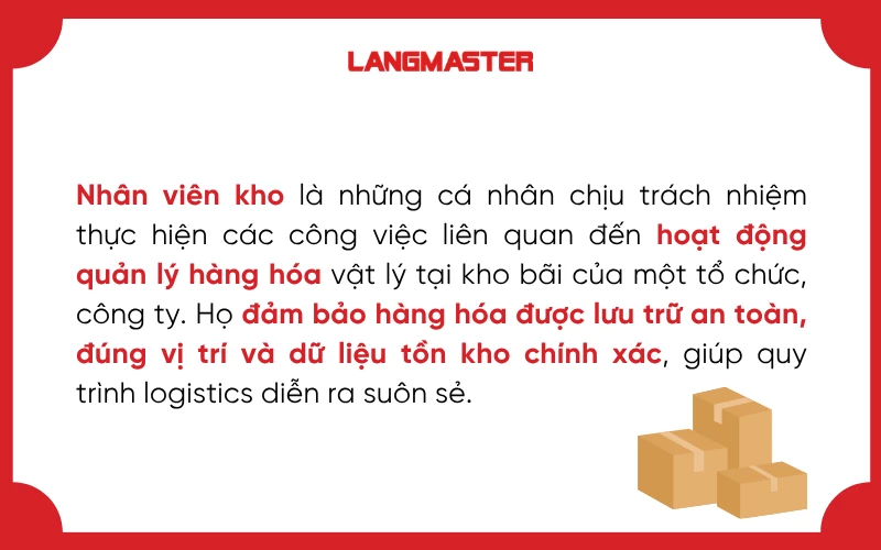 Nhân viên kho là gì?