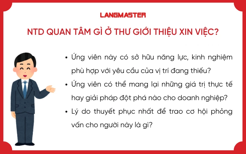 3 câu hỏi nhà tuyển dụng quan tâm ở thư giới thiệu xin việc