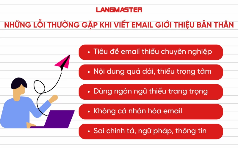 Những lỗi thường gặp khi viết email giới thiệu bản thân