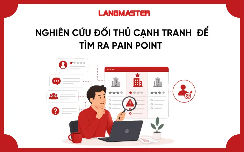 Nghiên cứu đối thủ cạnh tranh  để tìm ra pain point