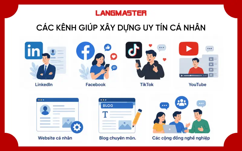 Các kênh giúp xây dựng uy tín cá nhân trong thời đại số