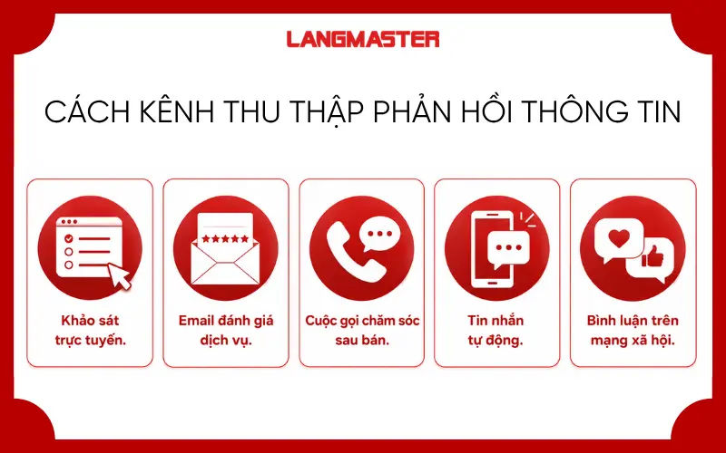 Cách kênh thu thập phản hồi thông tin