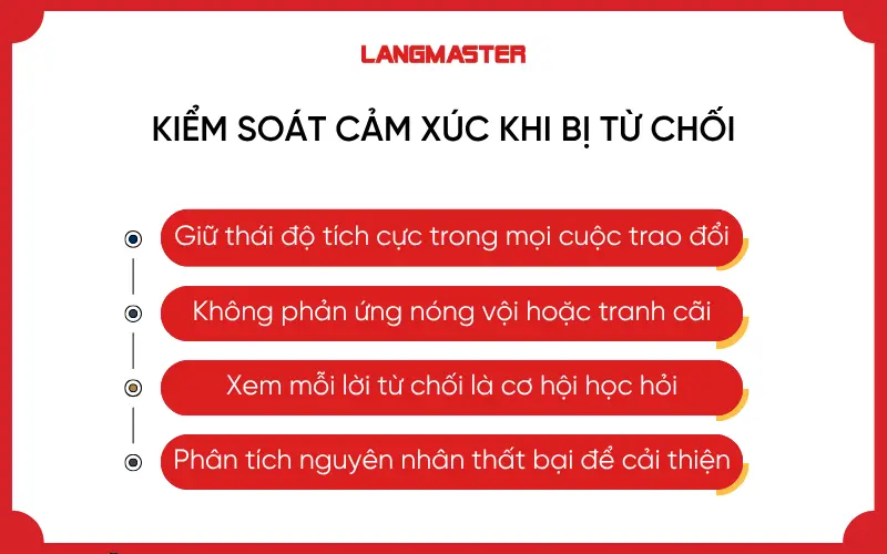 Kiểm soát cảm xúc khi bị từ chối