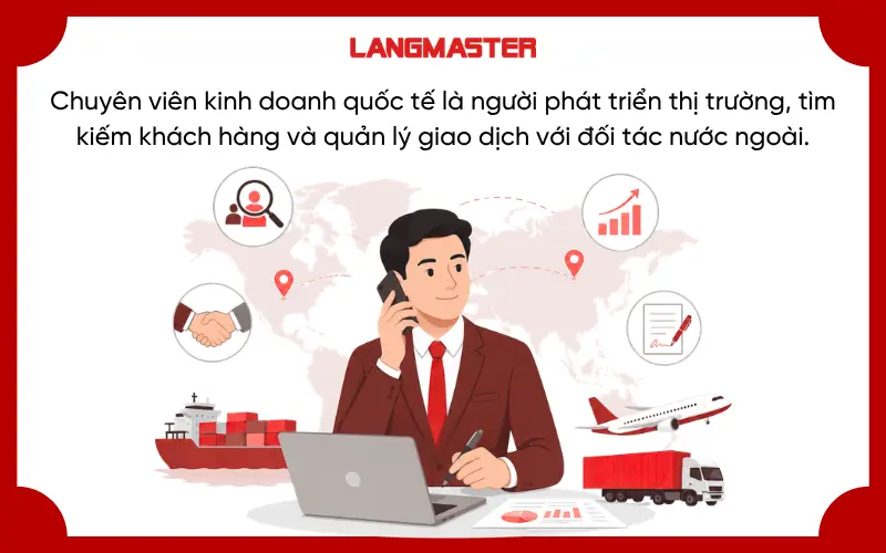 Chuyên viên kinh doanh quốc tế kết nối doanh nghiệp với đối tác toàn cầu