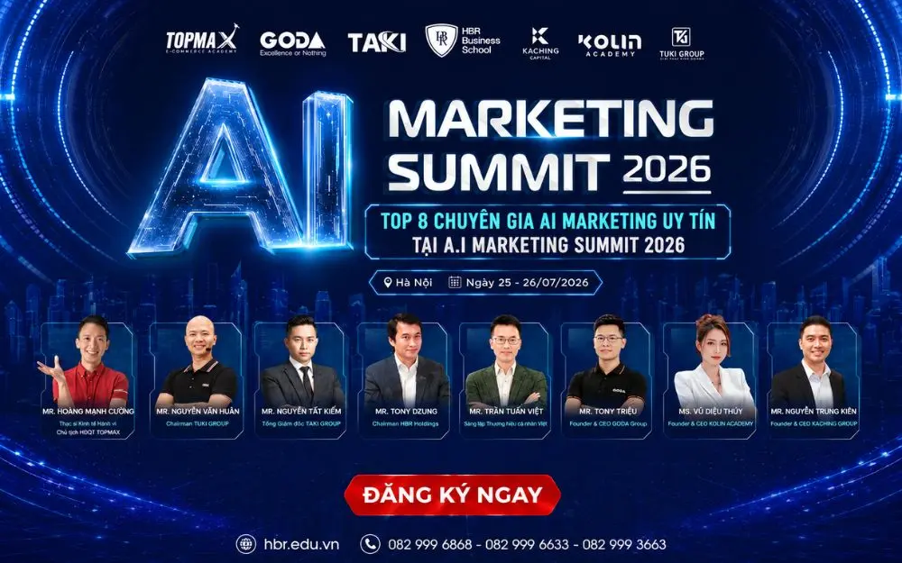 TOP 8 CHUYÊN GIA AI MARKETING UY TÍN VN TẠI A.I MARKETING SUMMIT 2026