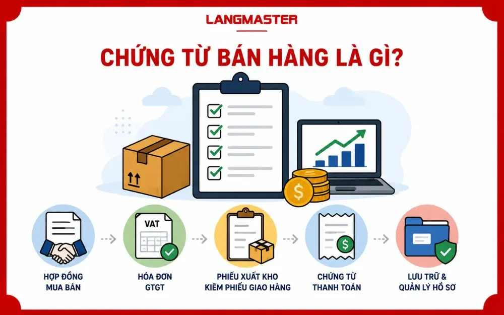 Chứng từ bán hàng đầy đủ giúp doanh nghiệp quản lý giao dịch minh bạch, chính xác