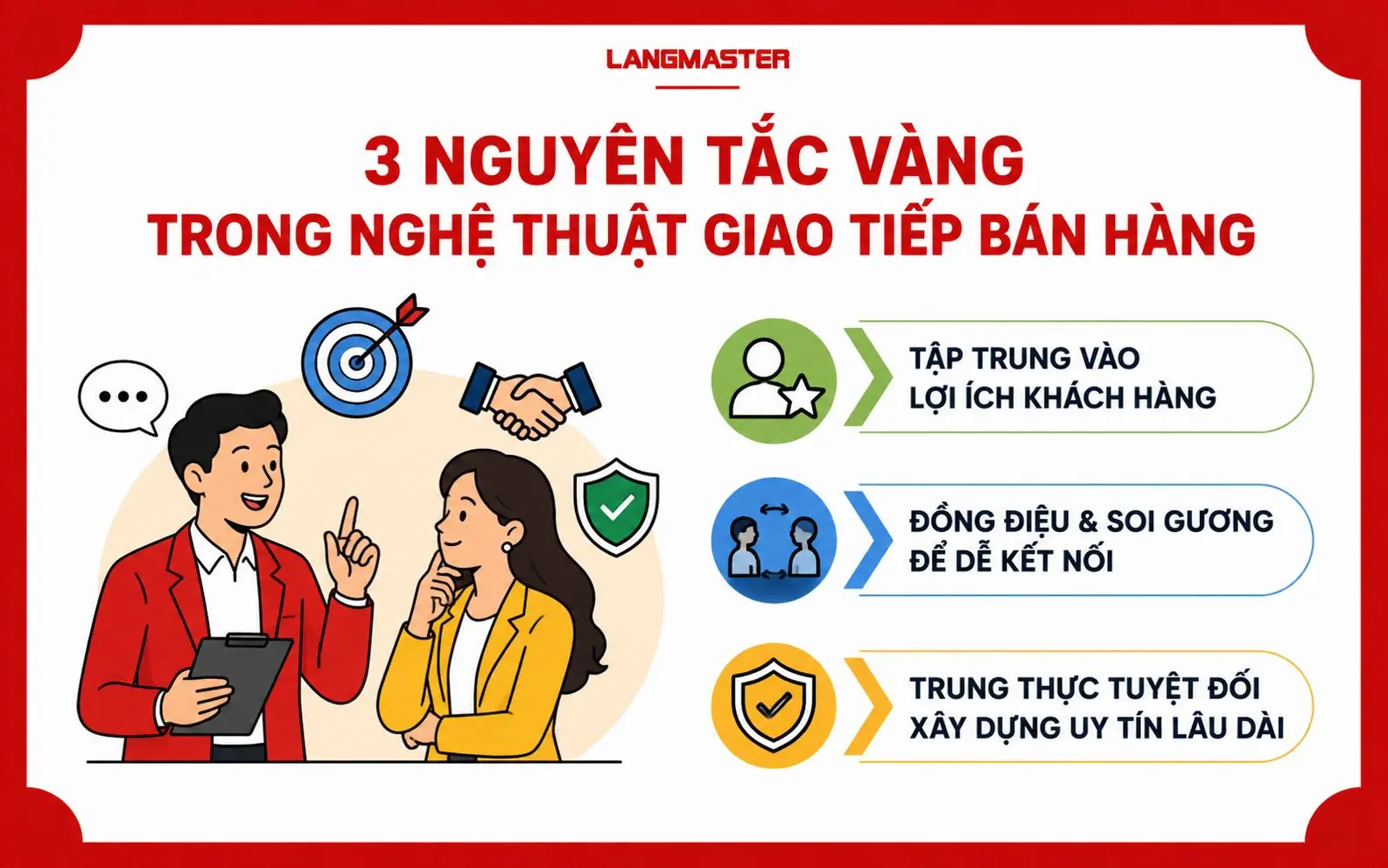 Giao tiếp phi ngôn ngữ tạo thiện cảm trong 30 giây đầu với đối tác