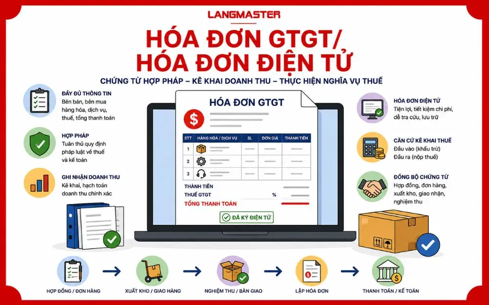 Hóa đơn GTGT và hóa đơn điện tử: chứng từ quan trọng trong quản lý bán hàng