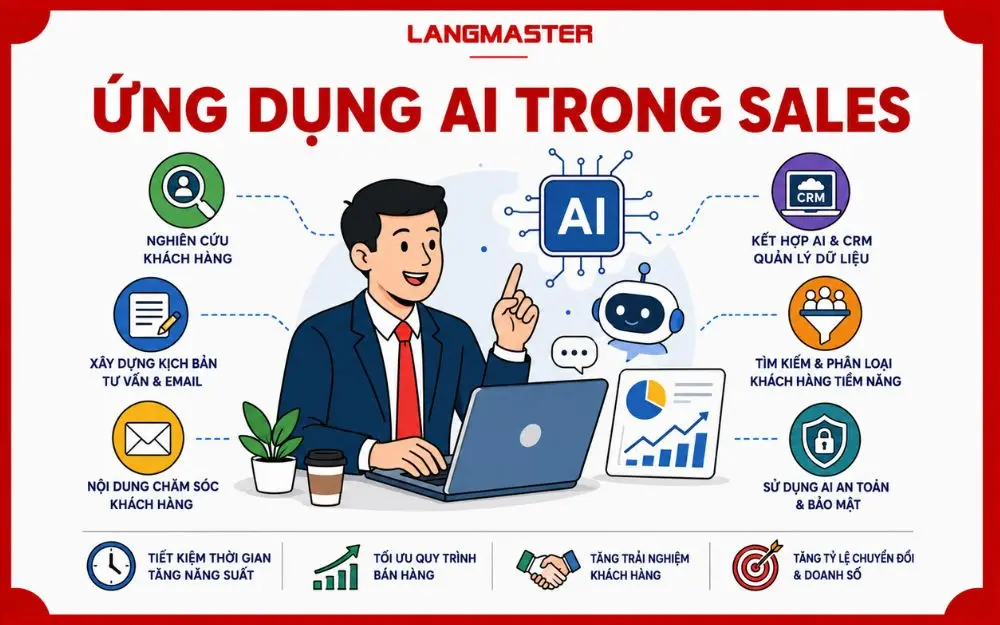 Ứng dụng AI trong Sales giúp tối ưu quy trình, nâng cao hiệu suất bán hàng