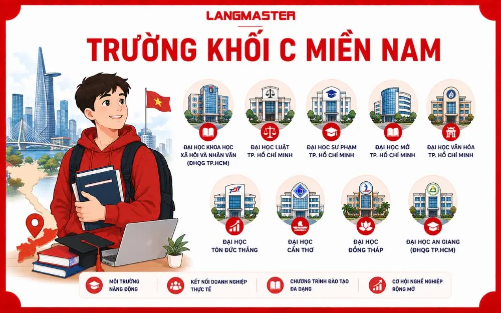 Các trường đại học khối C nổi bật tại miền Nam với môi trường học tập năng động.