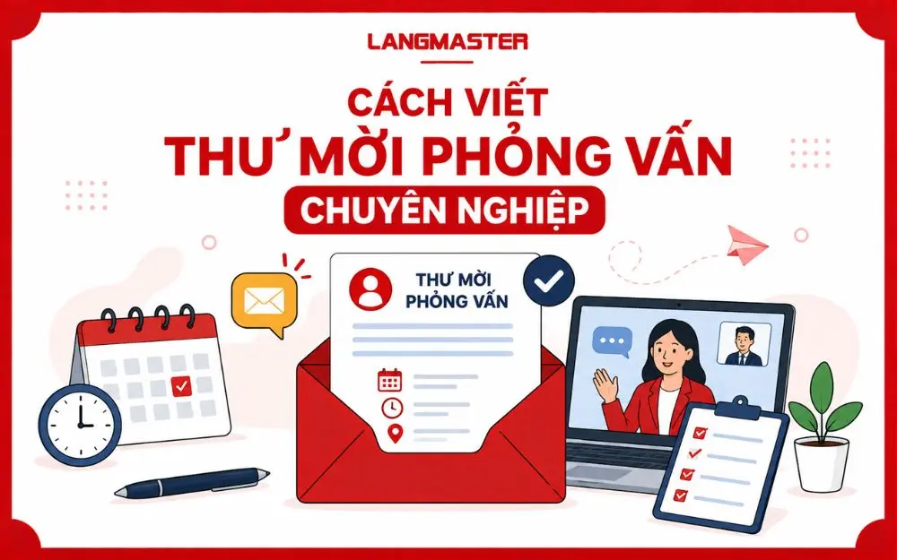 Hướng dẫn viết thư mời phỏng vấn rõ ràng, đầy đủ và chuyên nghiệp.