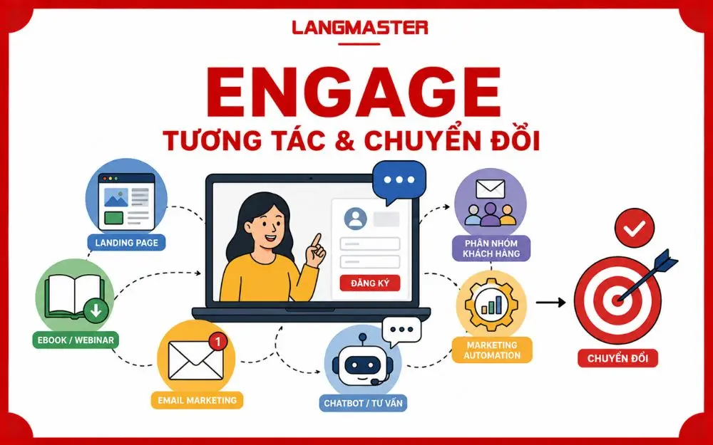 Engage giúp doanh nghiệp nuôi dưỡng tương tác và thúc đẩy khách hàng chuyển đổi.