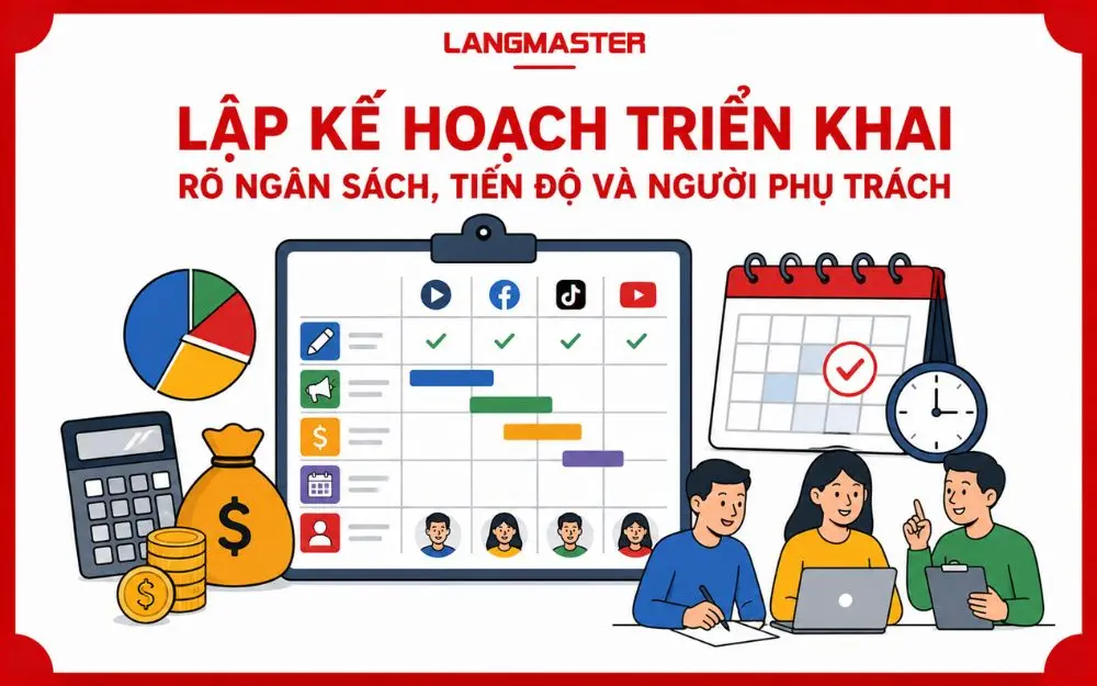 Kế hoạch triển khai rõ ngân sách, tiến độ và trách nhiệm từng thành viên.